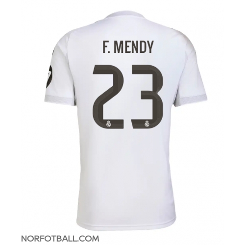 Billige Fotballdrakt Real Madrid Ferland Mendy #23 Replika Hjemmedrakt 2025-26 Kortermet Billige Fotballdrakt Real Madrid Ferland Mendy #23 Replika Hjemmedrakt 2025-26 Kortermet